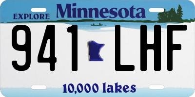 MN license plate 941LHF