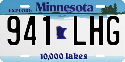 MN license plate 941LHG
