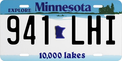 MN license plate 941LHI