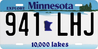 MN license plate 941LHJ