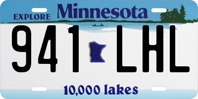 MN license plate 941LHL