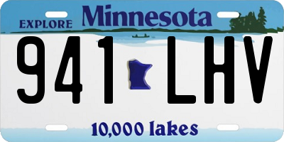 MN license plate 941LHV