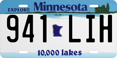 MN license plate 941LIH