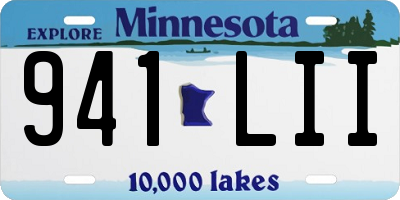 MN license plate 941LII