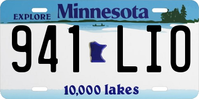 MN license plate 941LIO