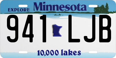 MN license plate 941LJB