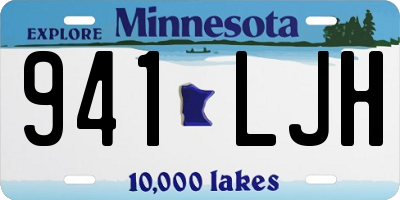 MN license plate 941LJH