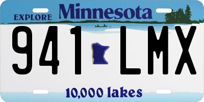 MN license plate 941LMX