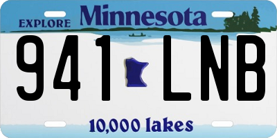 MN license plate 941LNB