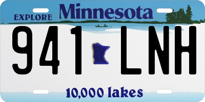 MN license plate 941LNH