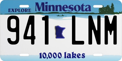 MN license plate 941LNM