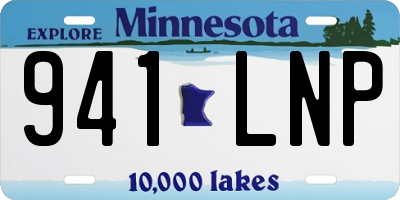 MN license plate 941LNP