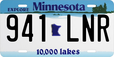 MN license plate 941LNR