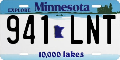 MN license plate 941LNT