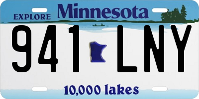 MN license plate 941LNY