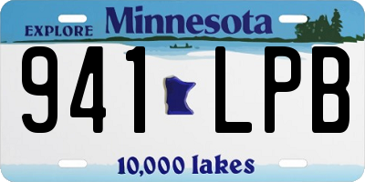 MN license plate 941LPB