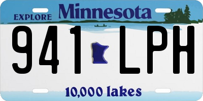 MN license plate 941LPH