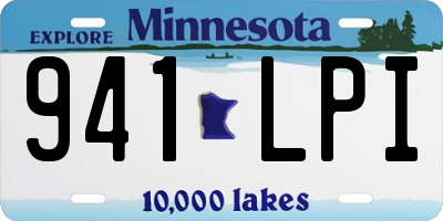 MN license plate 941LPI