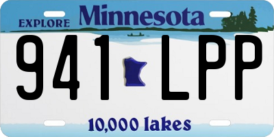 MN license plate 941LPP
