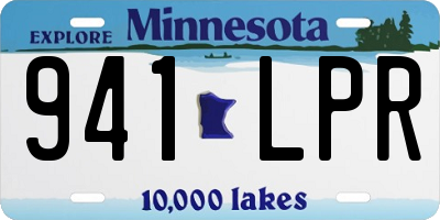 MN license plate 941LPR