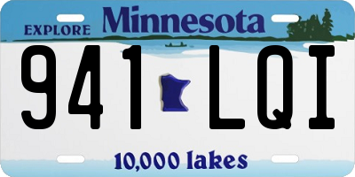 MN license plate 941LQI