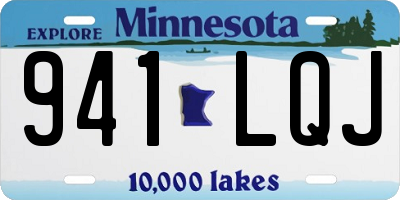 MN license plate 941LQJ