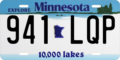MN license plate 941LQP