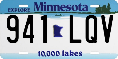 MN license plate 941LQV