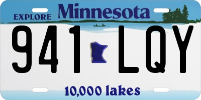 MN license plate 941LQY