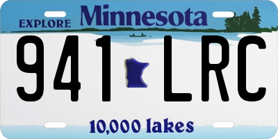MN license plate 941LRC