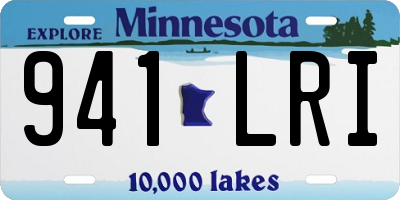 MN license plate 941LRI