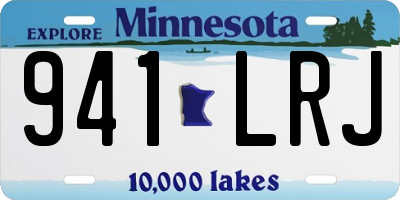 MN license plate 941LRJ