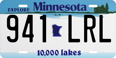 MN license plate 941LRL