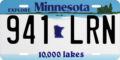 MN license plate 941LRN