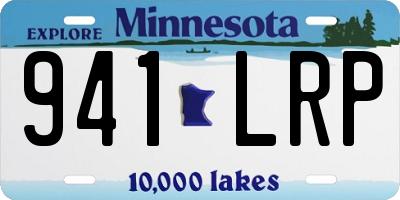 MN license plate 941LRP