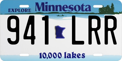 MN license plate 941LRR