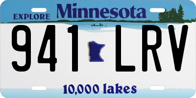 MN license plate 941LRV