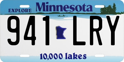 MN license plate 941LRY