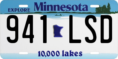 MN license plate 941LSD