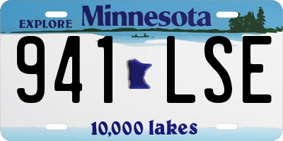 MN license plate 941LSE