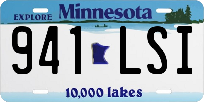 MN license plate 941LSI