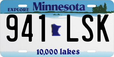 MN license plate 941LSK