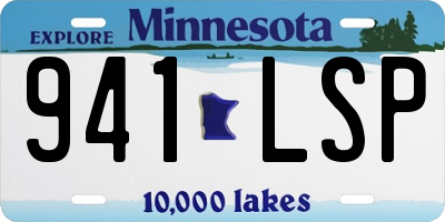 MN license plate 941LSP