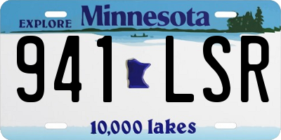 MN license plate 941LSR