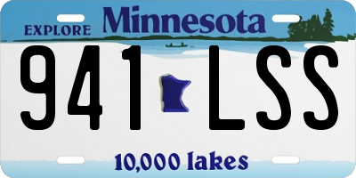 MN license plate 941LSS