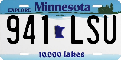MN license plate 941LSU