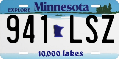 MN license plate 941LSZ