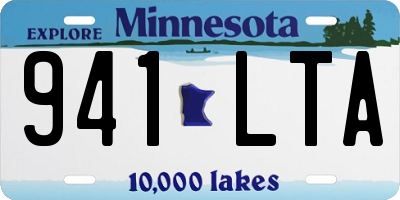MN license plate 941LTA