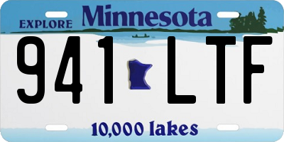MN license plate 941LTF