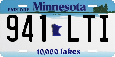 MN license plate 941LTI